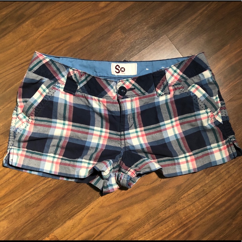 Plaid shorts